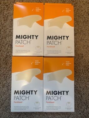NEW Set of 4 Mighty Patch Forehead Hydrocolloid Pimple Patches 5 per pack)